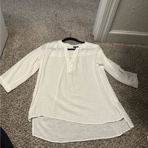 a.n.a Cream Women's Tunic Top